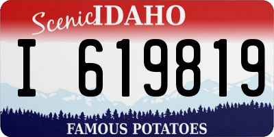 ID license plate I619819