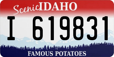 ID license plate I619831