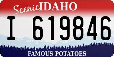 ID license plate I619846