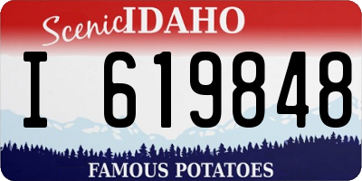 ID license plate I619848