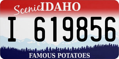 ID license plate I619856