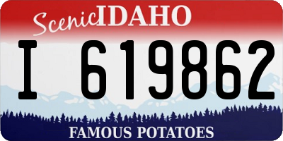 ID license plate I619862