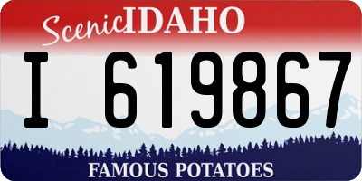 ID license plate I619867