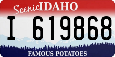 ID license plate I619868