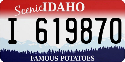 ID license plate I619870