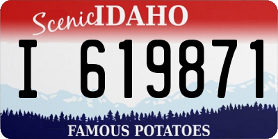ID license plate I619871