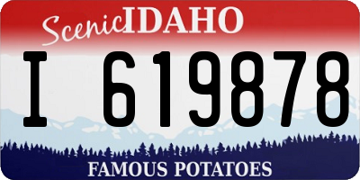 ID license plate I619878