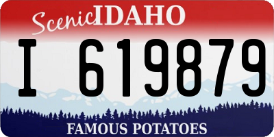 ID license plate I619879