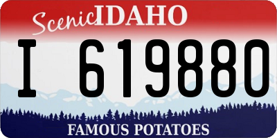 ID license plate I619880