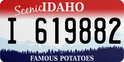 ID license plate I619882