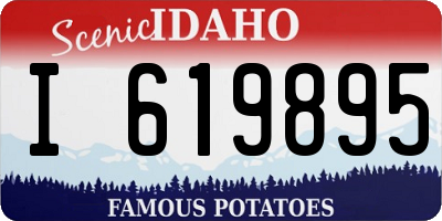 ID license plate I619895