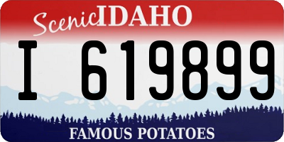 ID license plate I619899
