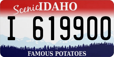 ID license plate I619900