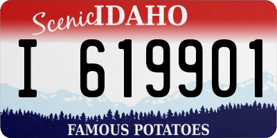 ID license plate I619901