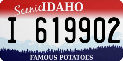 ID license plate I619902