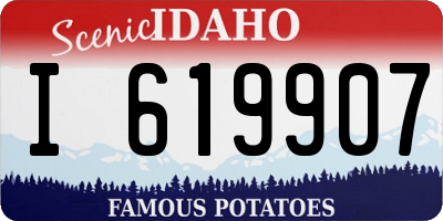 ID license plate I619907