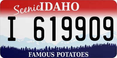ID license plate I619909