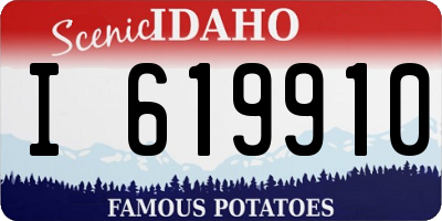 ID license plate I619910