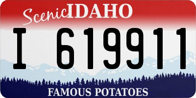 ID license plate I619911
