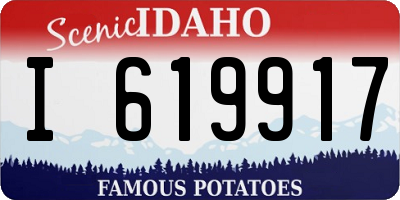 ID license plate I619917