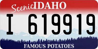 ID license plate I619919