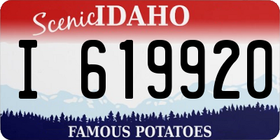 ID license plate I619920