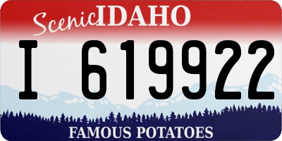 ID license plate I619922