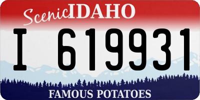 ID license plate I619931