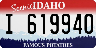 ID license plate I619940