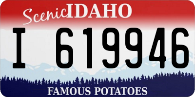 ID license plate I619946