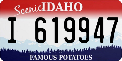 ID license plate I619947