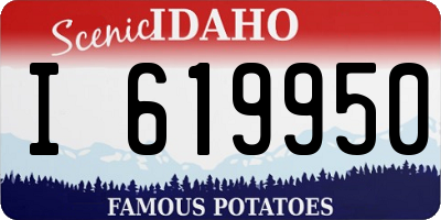 ID license plate I619950