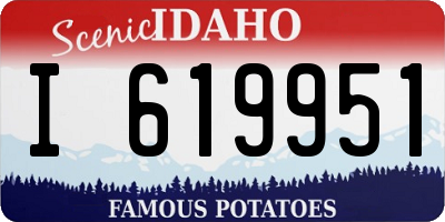 ID license plate I619951