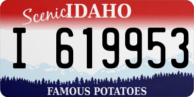 ID license plate I619953