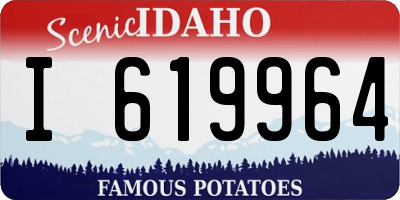ID license plate I619964