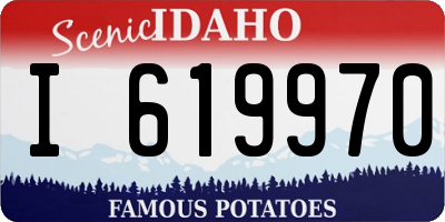 ID license plate I619970
