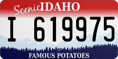 ID license plate I619975