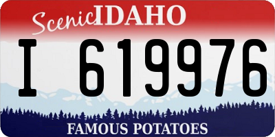 ID license plate I619976