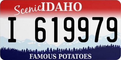 ID license plate I619979
