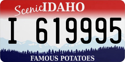 ID license plate I619995