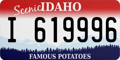 ID license plate I619996