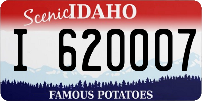 ID license plate I620007