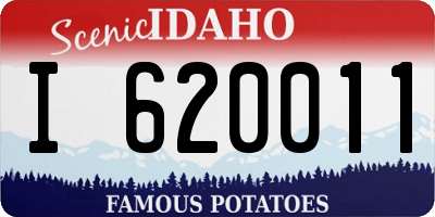 ID license plate I620011