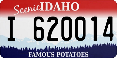 ID license plate I620014