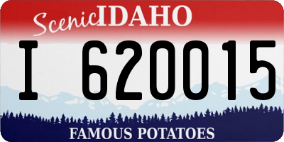 ID license plate I620015