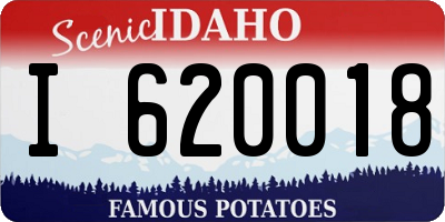 ID license plate I620018