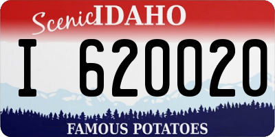 ID license plate I620020
