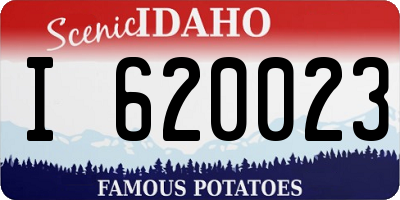 ID license plate I620023