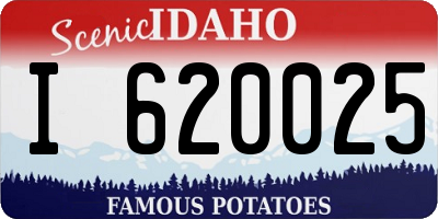 ID license plate I620025