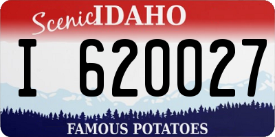 ID license plate I620027